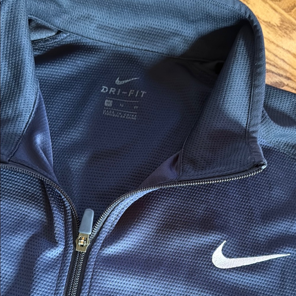 Nike Men's Navy Zip Up - Picture 2 of 2